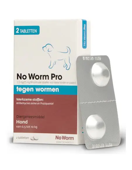 Emax No Worm Pro Small & Puppy 2 Tabletten blister