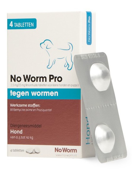 Emax No Worm Pro Small & Puppy 4 Tabletten blister