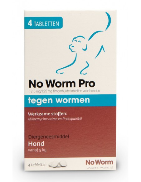 Emax No Worm Pro Hond Large 4 Tabletten