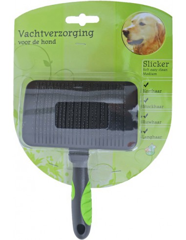 Hondenborstel Slicker Soft Easy Clean Medium