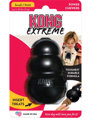 Geef energie Uitwerpselen krekel Kong Extreme Small Zwart | Animals First | Hondenspeeltjes