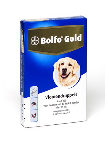 Bolfo Gold Hond 250 – 10 Tot 25kg – 4...