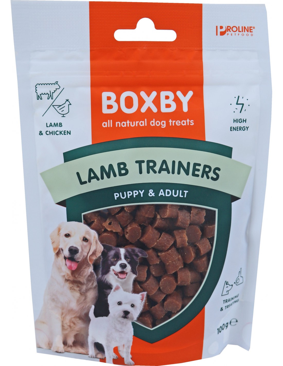 bijkeuken Van toepassing pakket Boxby Lamb Trainers 100 Gram | Energierijke traktaties | Honden