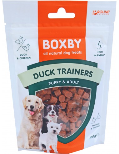 tennis Stam waterbestendig Boxby Duck Trainers 100 Gram | Beloningssnoepjes voor kleine honden