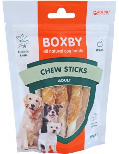 Boxby Chew Stick Met Kip 80 Gram