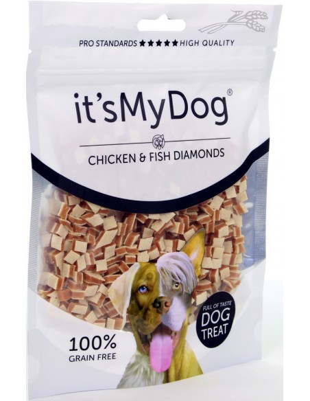 It's My Dog Chicken & Fish Diamonds 85 Gram
