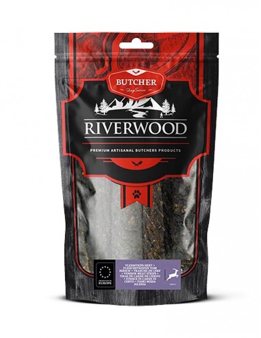Riverwood vleesstrips Hert 150 gram