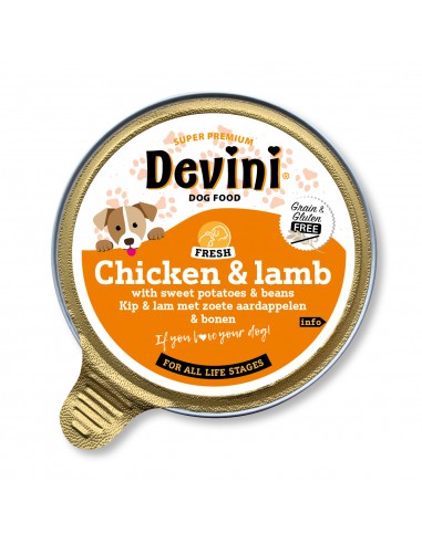 Devini Dog Chicken & Lamb 85 Gram