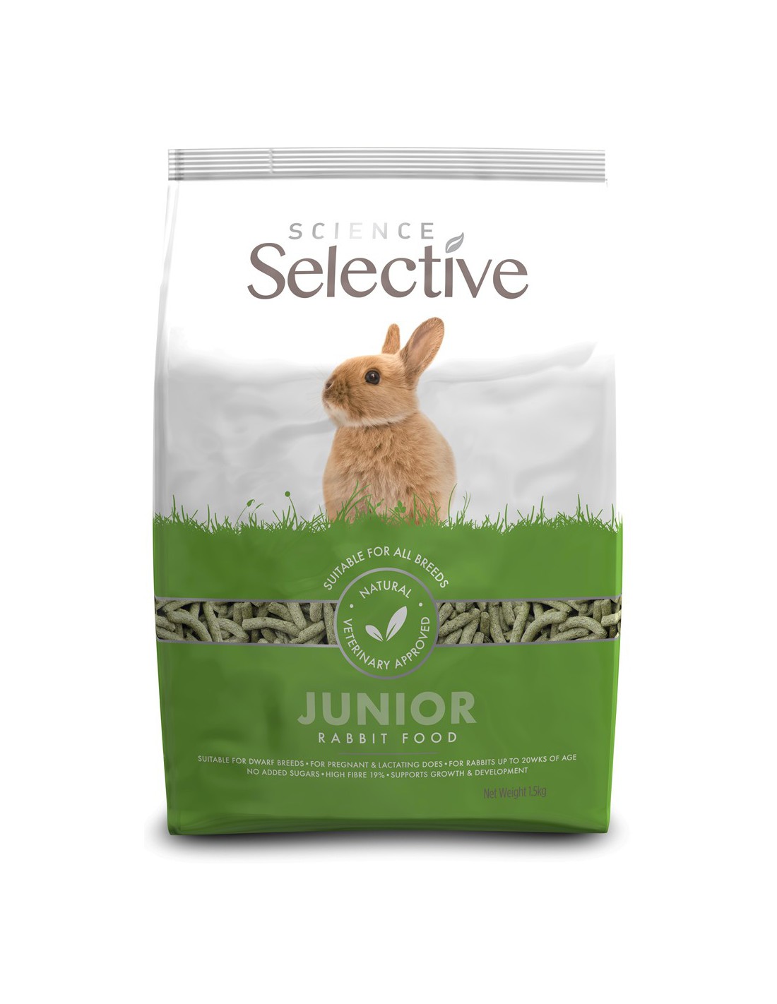 vis verticaal Onzuiver Supreme Science Selective Rabbit - Konijn junior 1,5 KG | Konijnenvoer