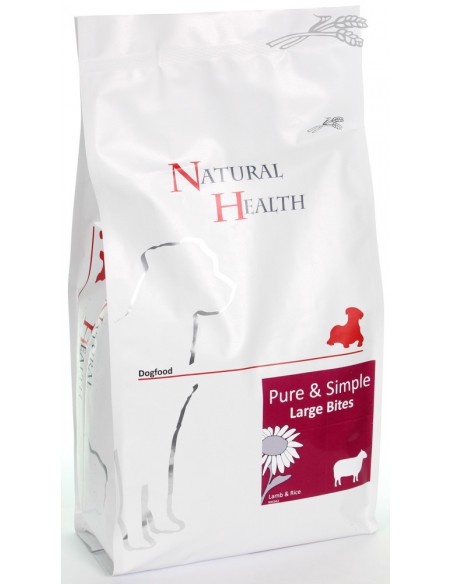 Natural Health Dog Lamb & Rice Large Bite 2 KG