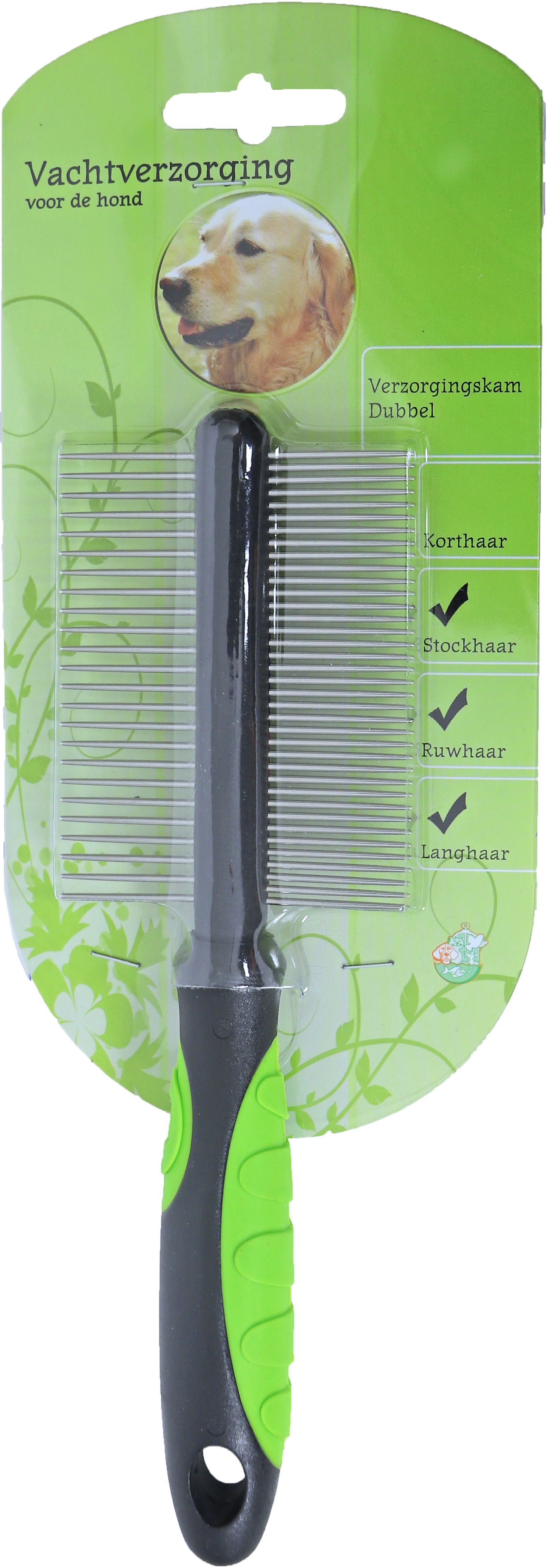 Hondenkam Dubbel Middel/Grof