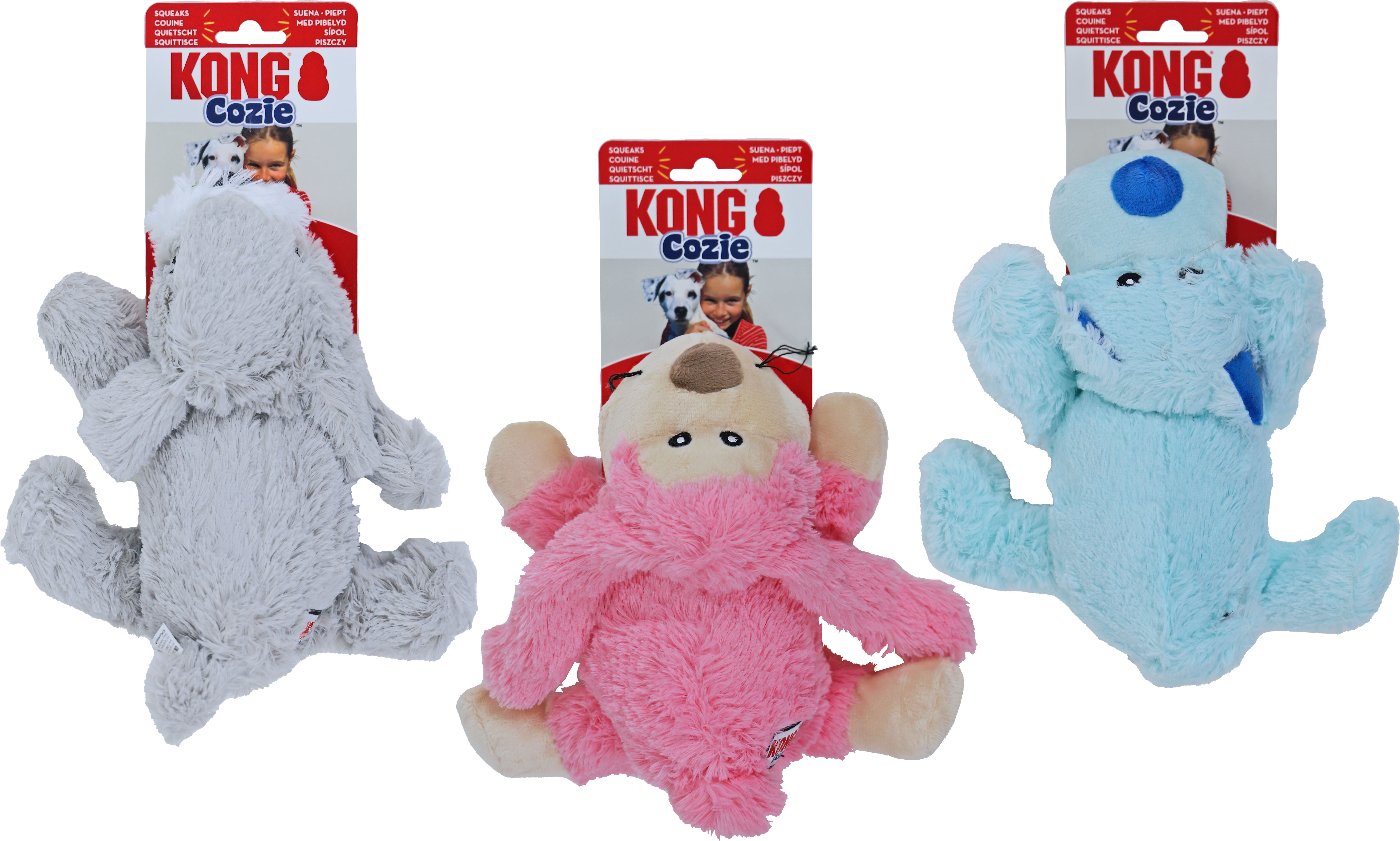 Kong Hond Cozie Pastel Medium Assorti