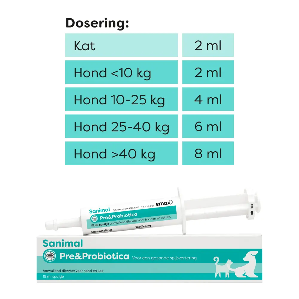 Sanimal Pre & Probiotica 15 ML