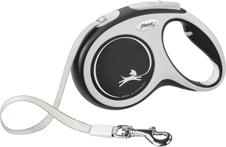 Flexi New Comfort Band Zwart Medium 5 Meter