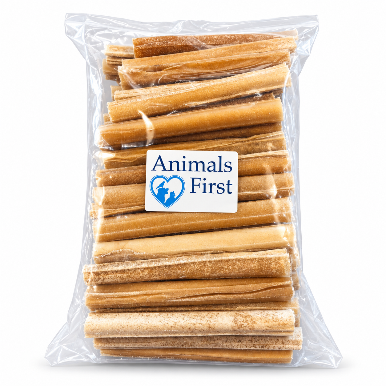 Geperste Kauwstaafjes Runderhuid 5/15 mm – 50 stuks