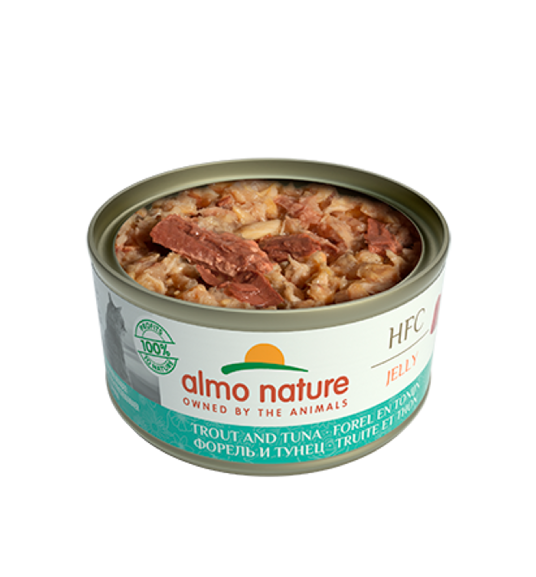 Almo Nature HFC Cat Jelly Forel en Tonijn 70 Gram