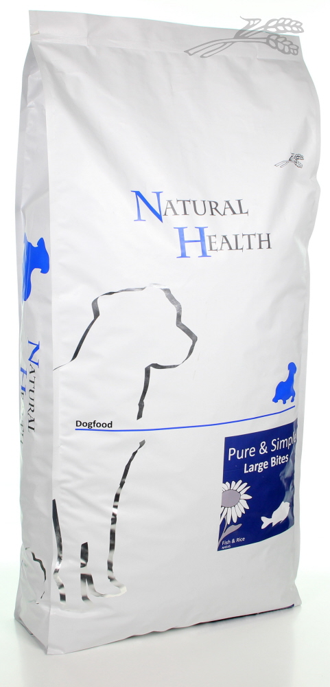 Natural Health Dog Fish & Rice Large Bite