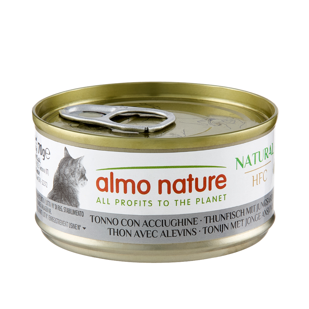 Almo Nature HFC Cat Tonijn en Jonge Ansjovis 70 Gram