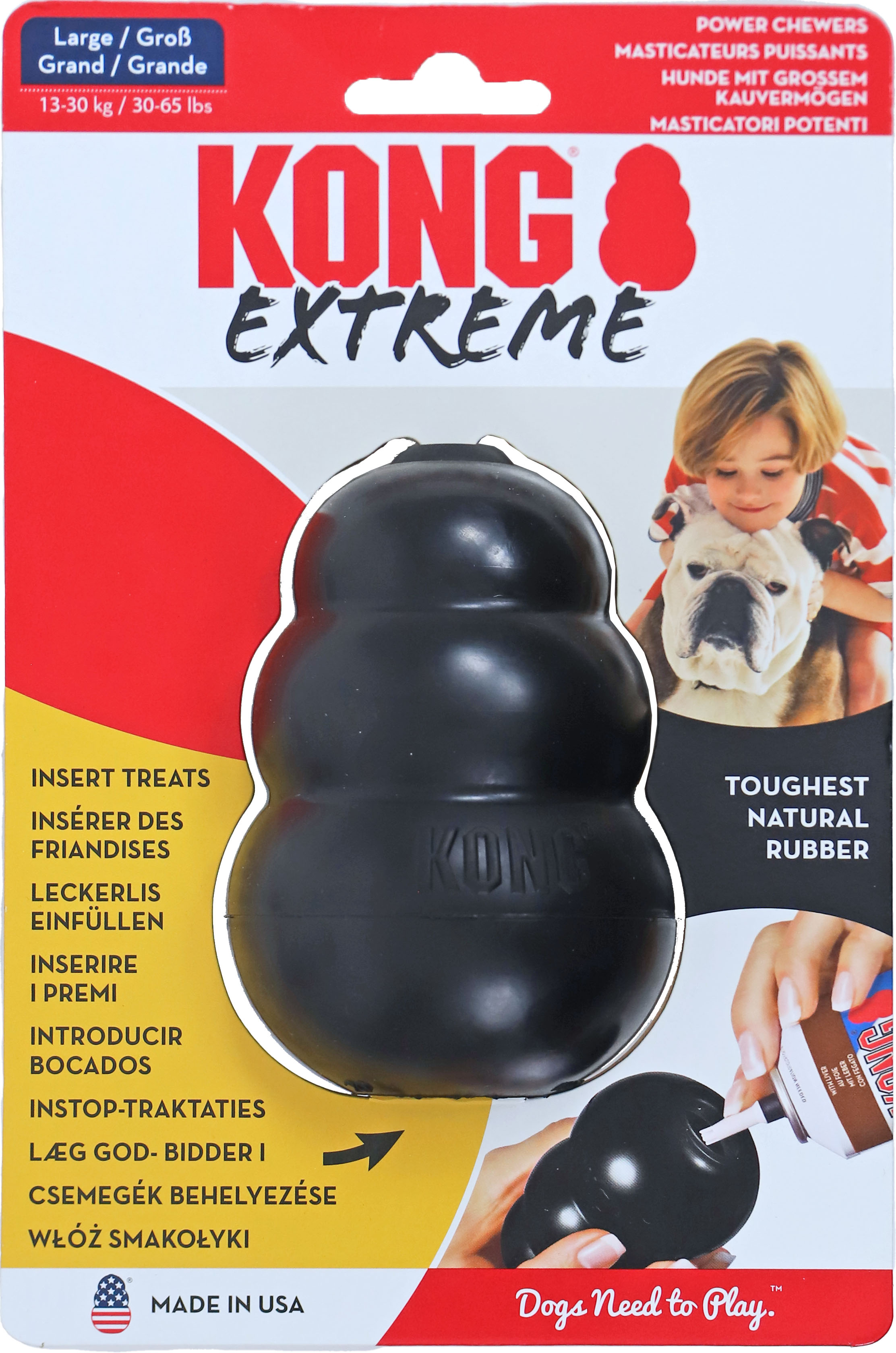 Kong Hond Extreme Rubber Large Zwart