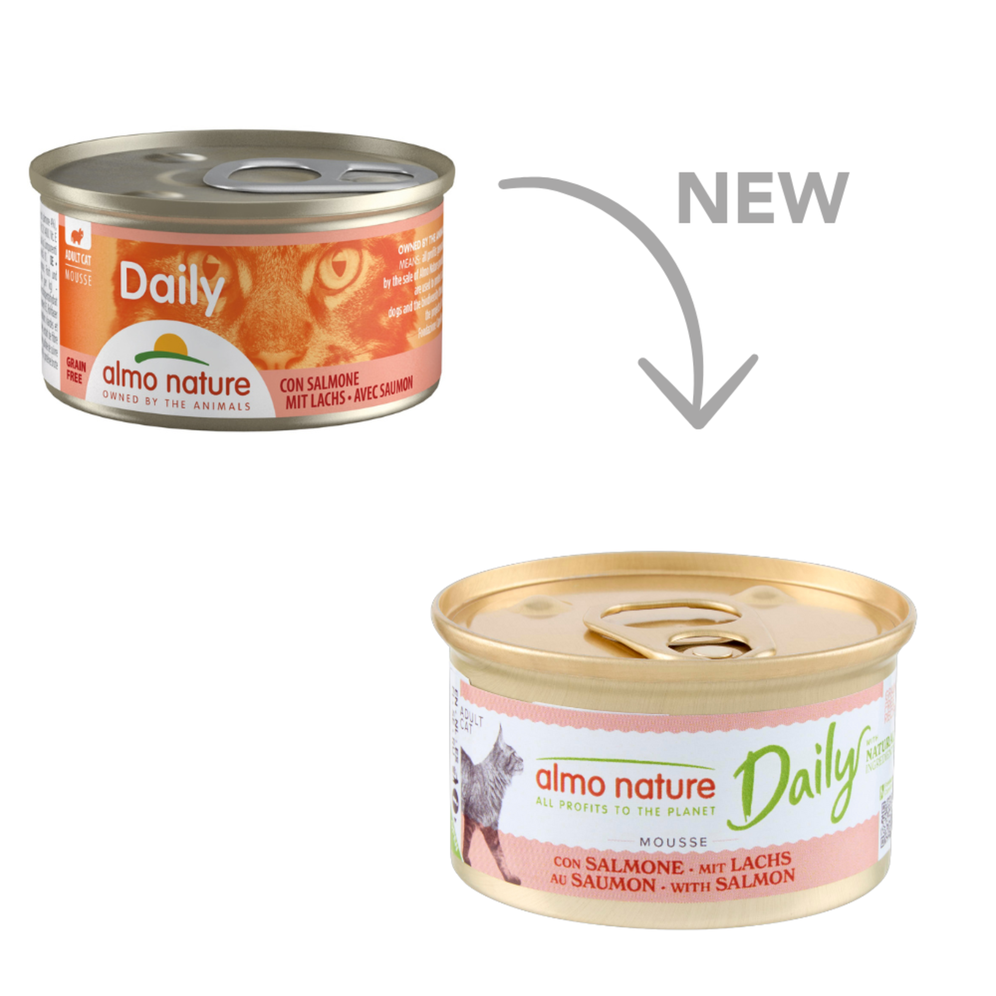 Almo Nature Daily Mousse Met Zalm 85 Gram
