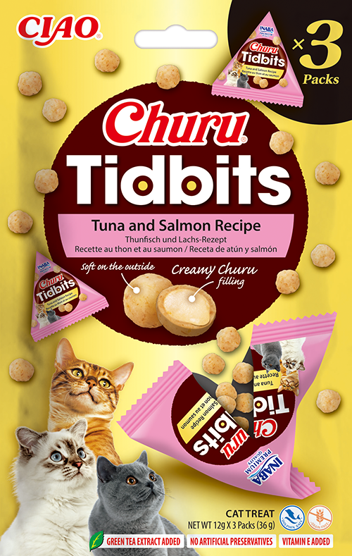  Inaba Churu Cat Tidbits Tuna With Salmon