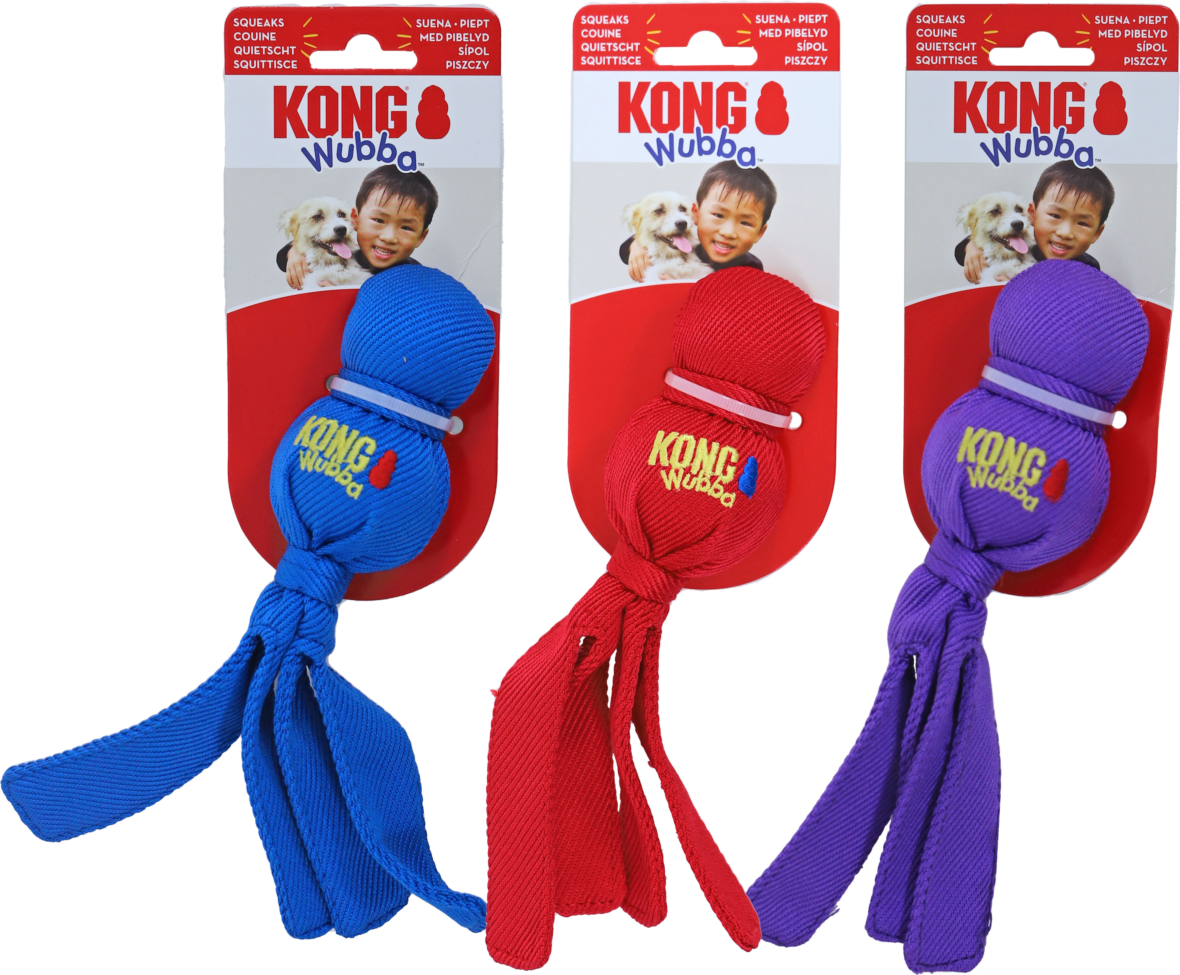 Kong Hond Wubba Small Assorti