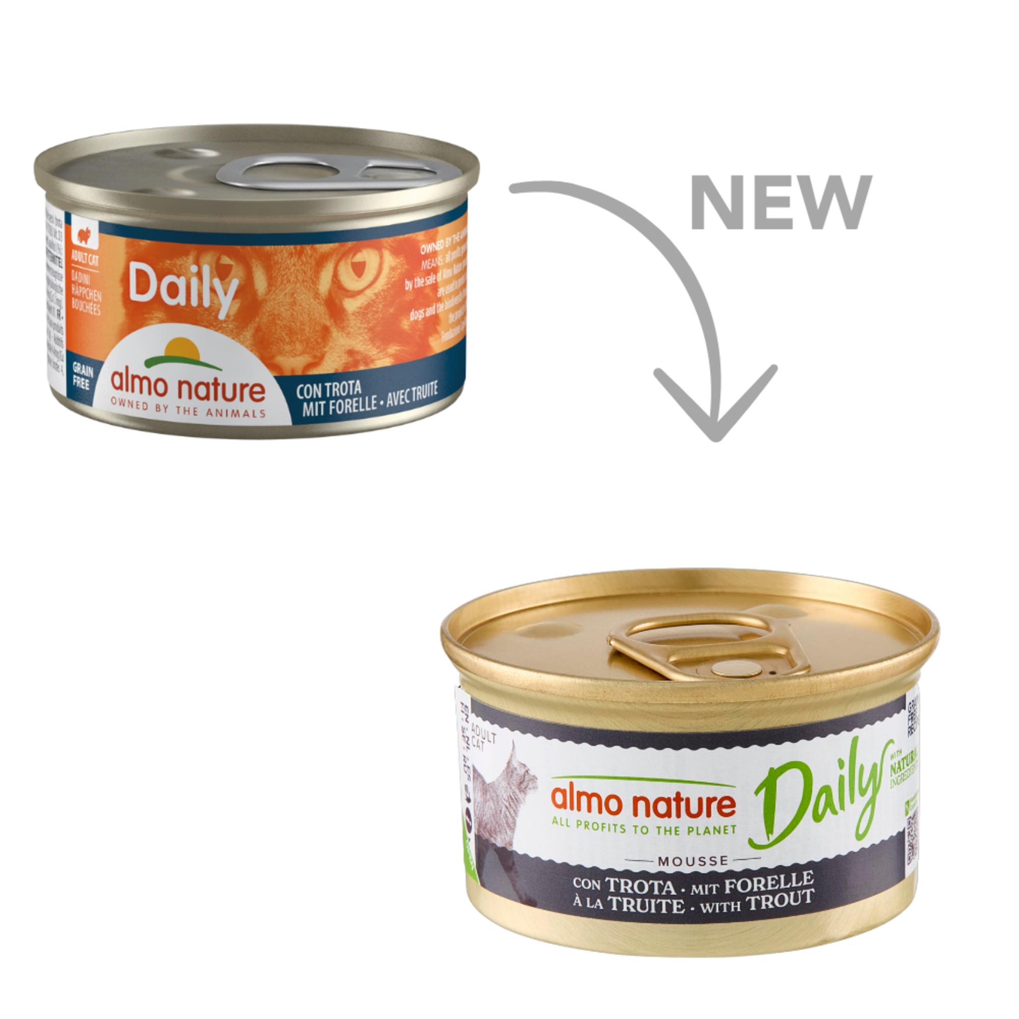 Almo Nature Daily Mousse Met Forel 85 Gram