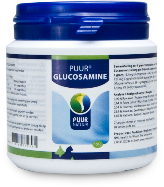Puur Glucosamine Hond en Kat 100 Gram
