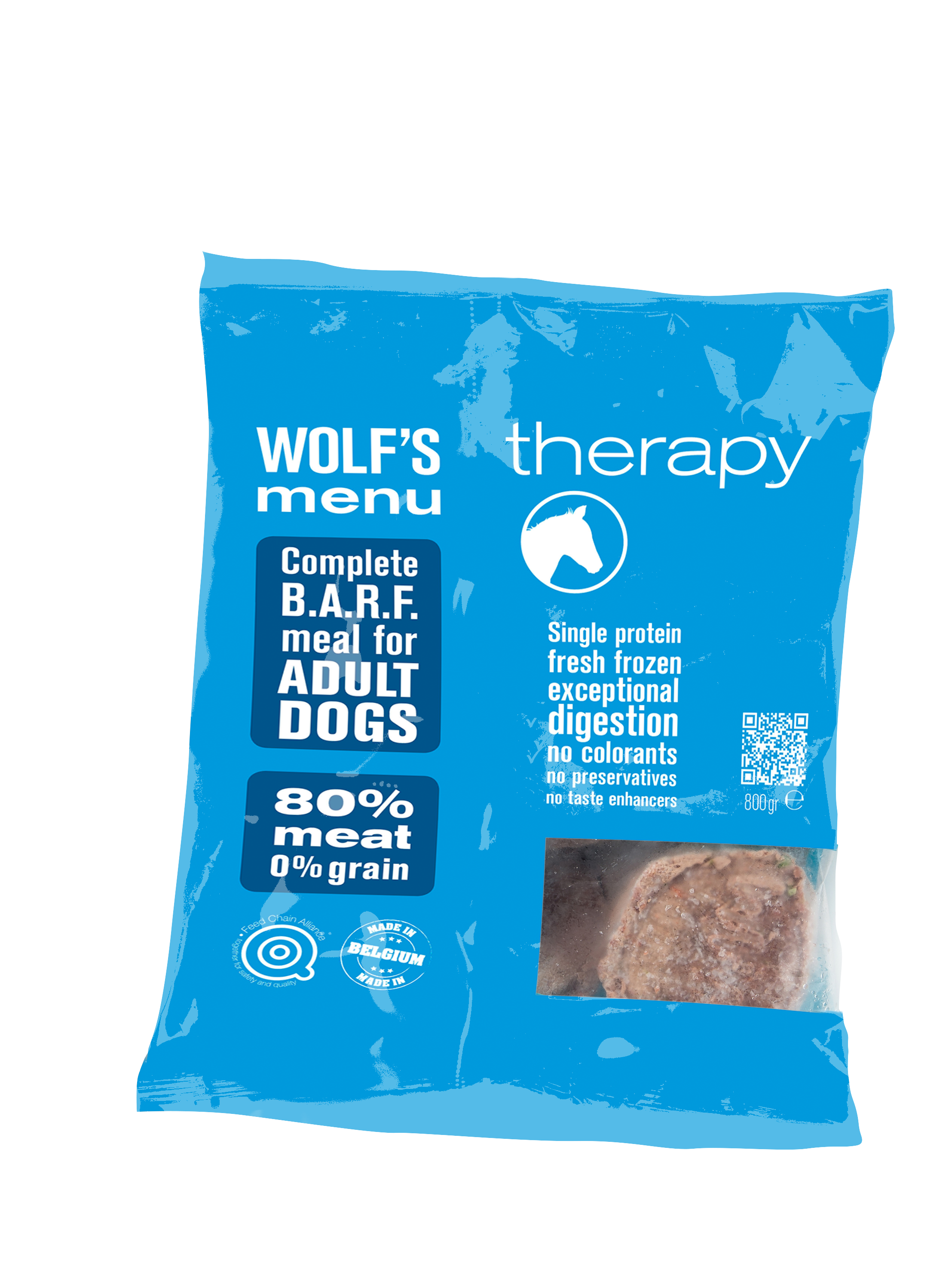 Wolf's Menu Complete Therapy Paard 800 Gram