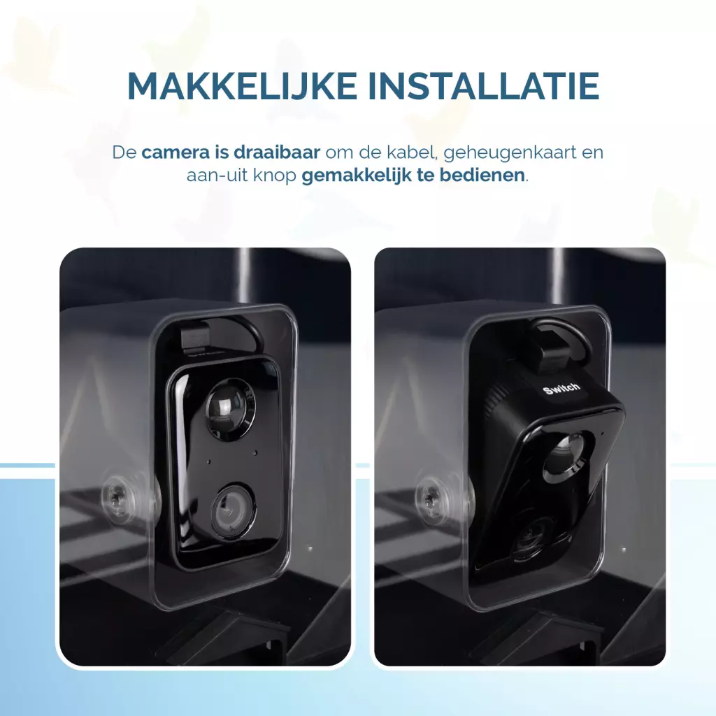 Birds First AI Bird Feeder met Camera 1080P – Slim Vogelvoederhuis met AI Vogelherkenning