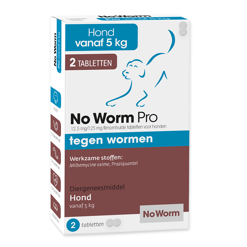 No Worm Pro Hond 2 Tabletten