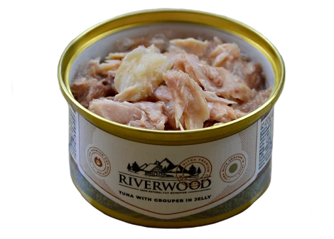 Riverwood Caviar For Cats Tuna With Grouper In Jelly 85 Gram