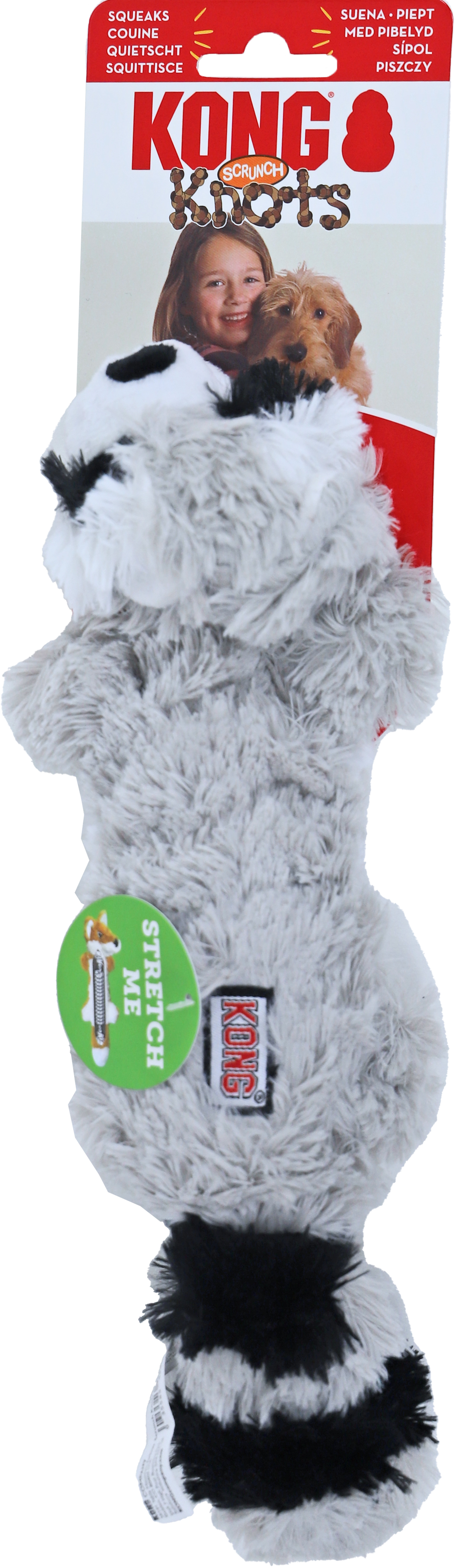 Kong Scrunch Knots Wasbeer S/M 30 CM