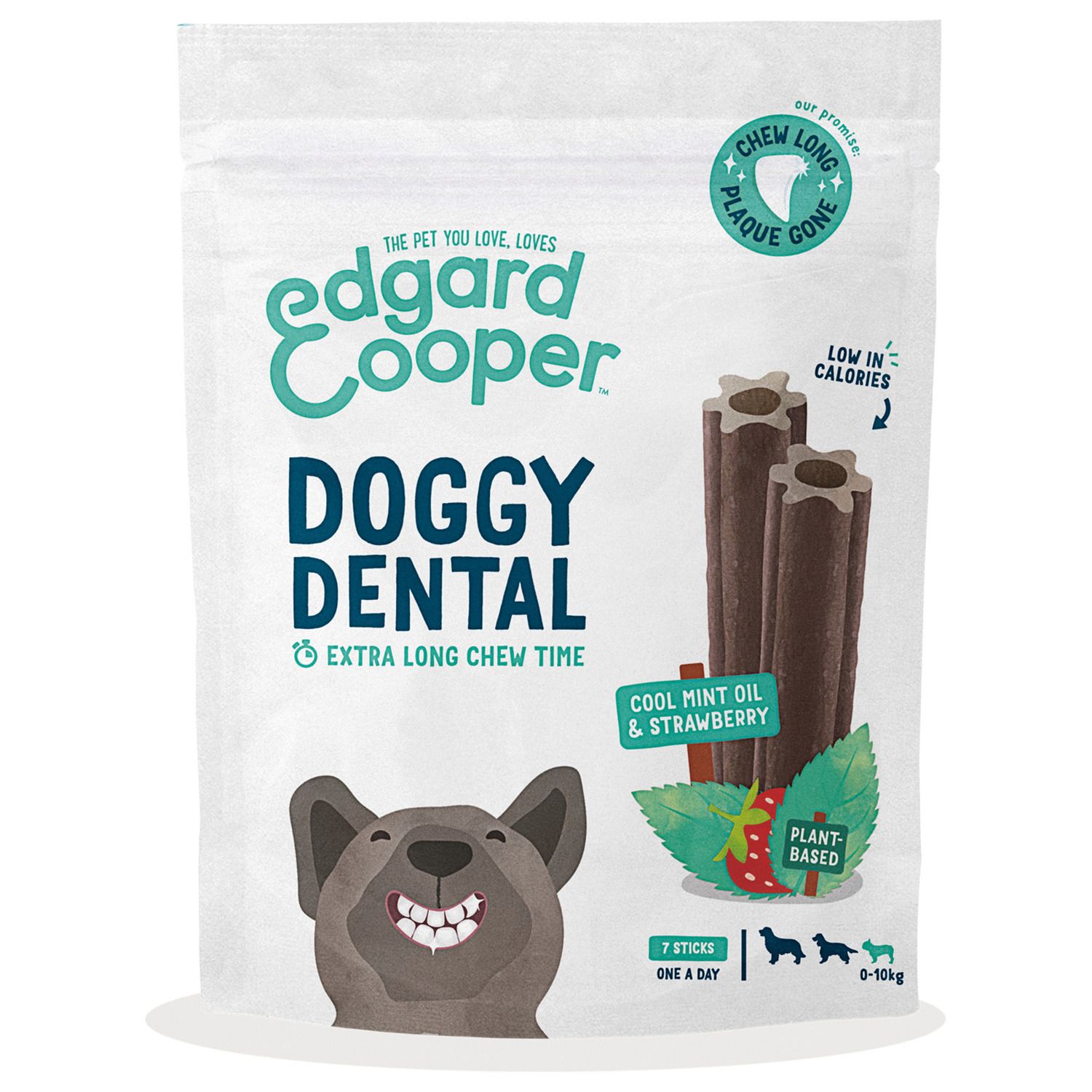 Edgard&Cooper Doggy Dental Aardbei & Mint - Hondensnack