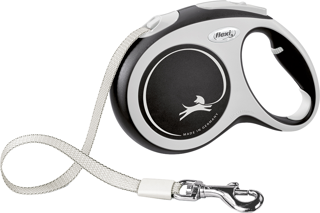 Flexi New Comfort Band Zwart L 5 Meter
