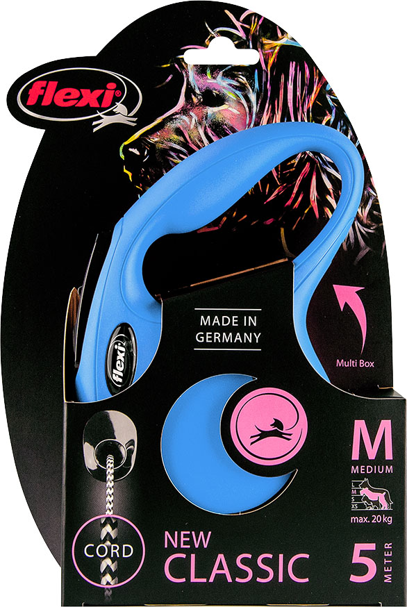 Flexi New Classic Koord Medium Blauw 5 Meter