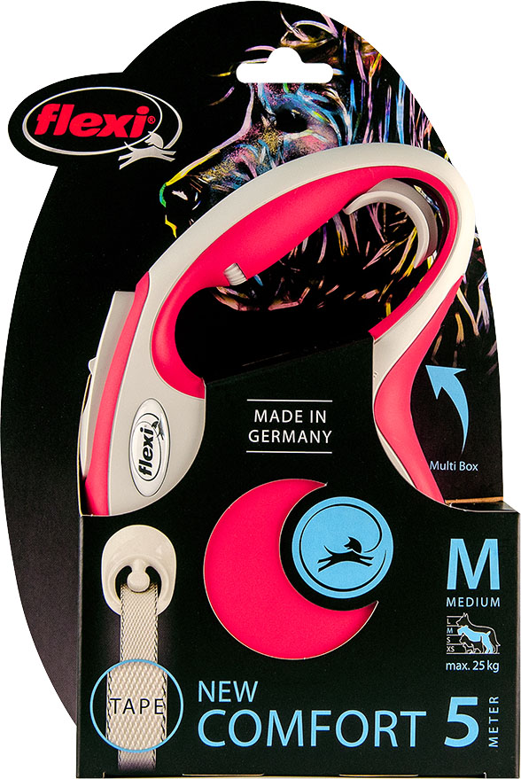 Flexi New Comfort Band Rood Medium 5 Meter