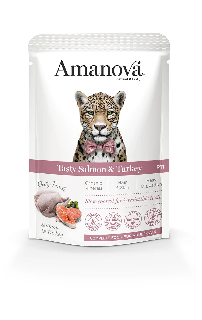 Amanova  Cat Adult Tasty Salmon & Turkey 85 Gram