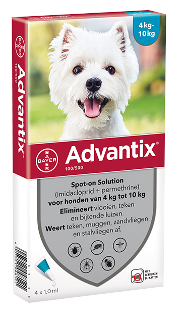 Advantix Spot-On Hond 100 4 Pipetten