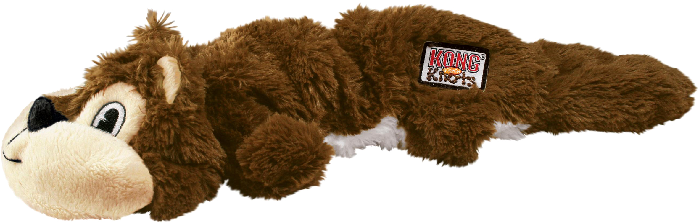 Kong Hond Knots Scrunch Eekhoorn, S/M. 30 CM