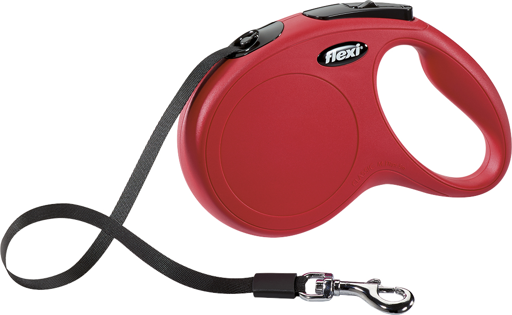 Flexi New Classic Band Medium Rood 5 Meter