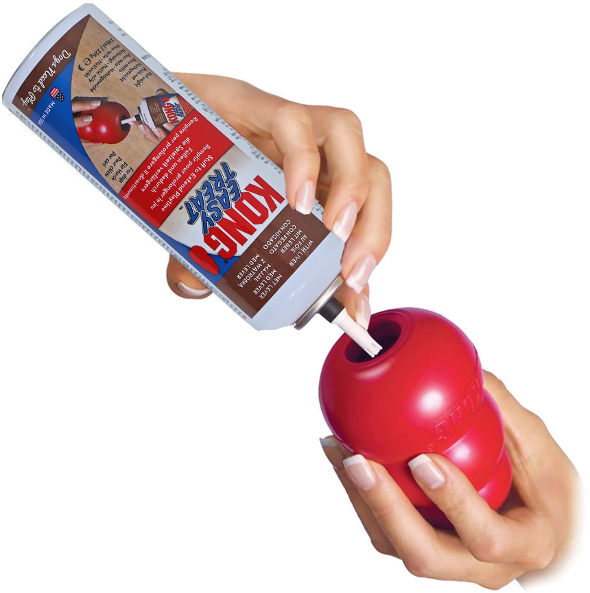 Kong Hond Easy Treat Spuitbus, Peanutbutter Pasta.