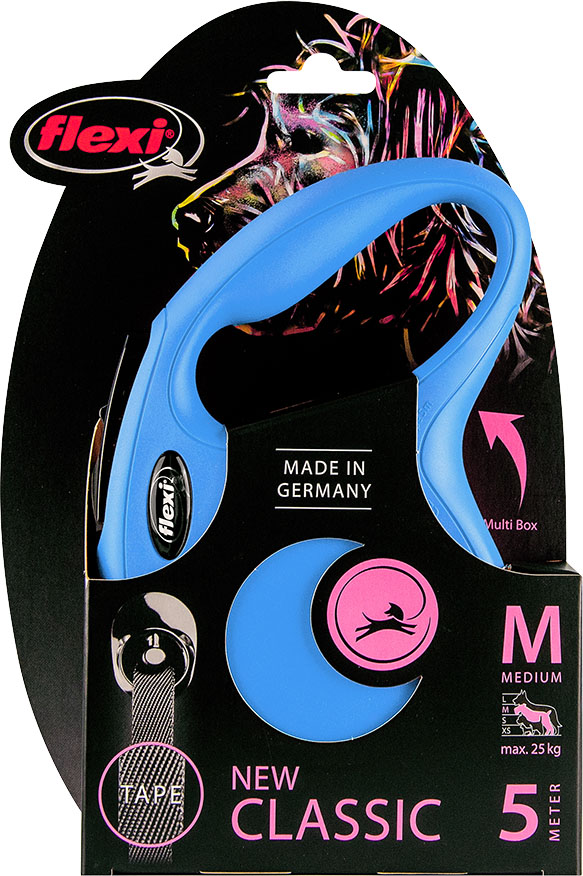 Flexi New Classic Band Medium Blauw 5 Meter