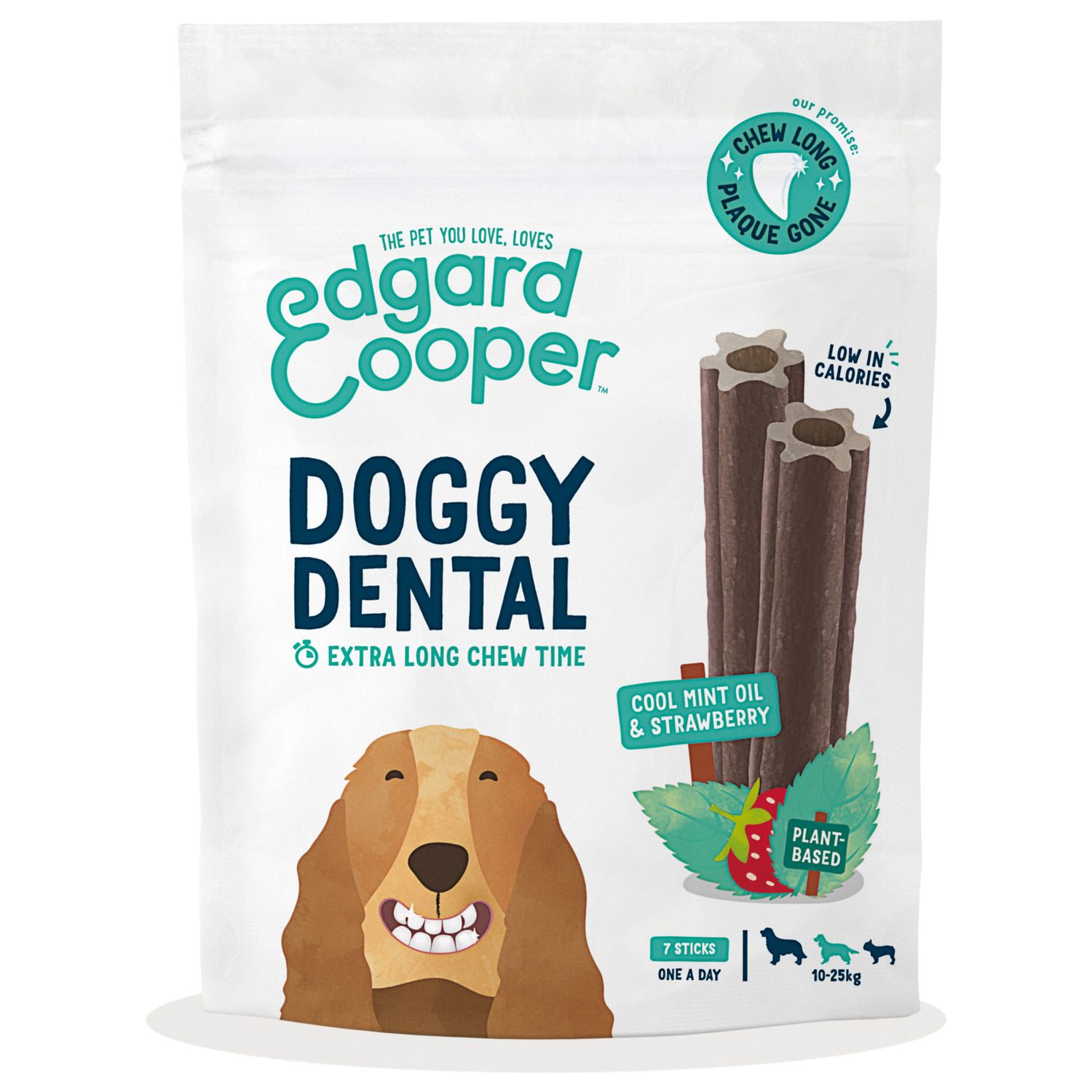 Edgard&Cooper Doggy Dental Aardbei & Mint - Hondensnack
