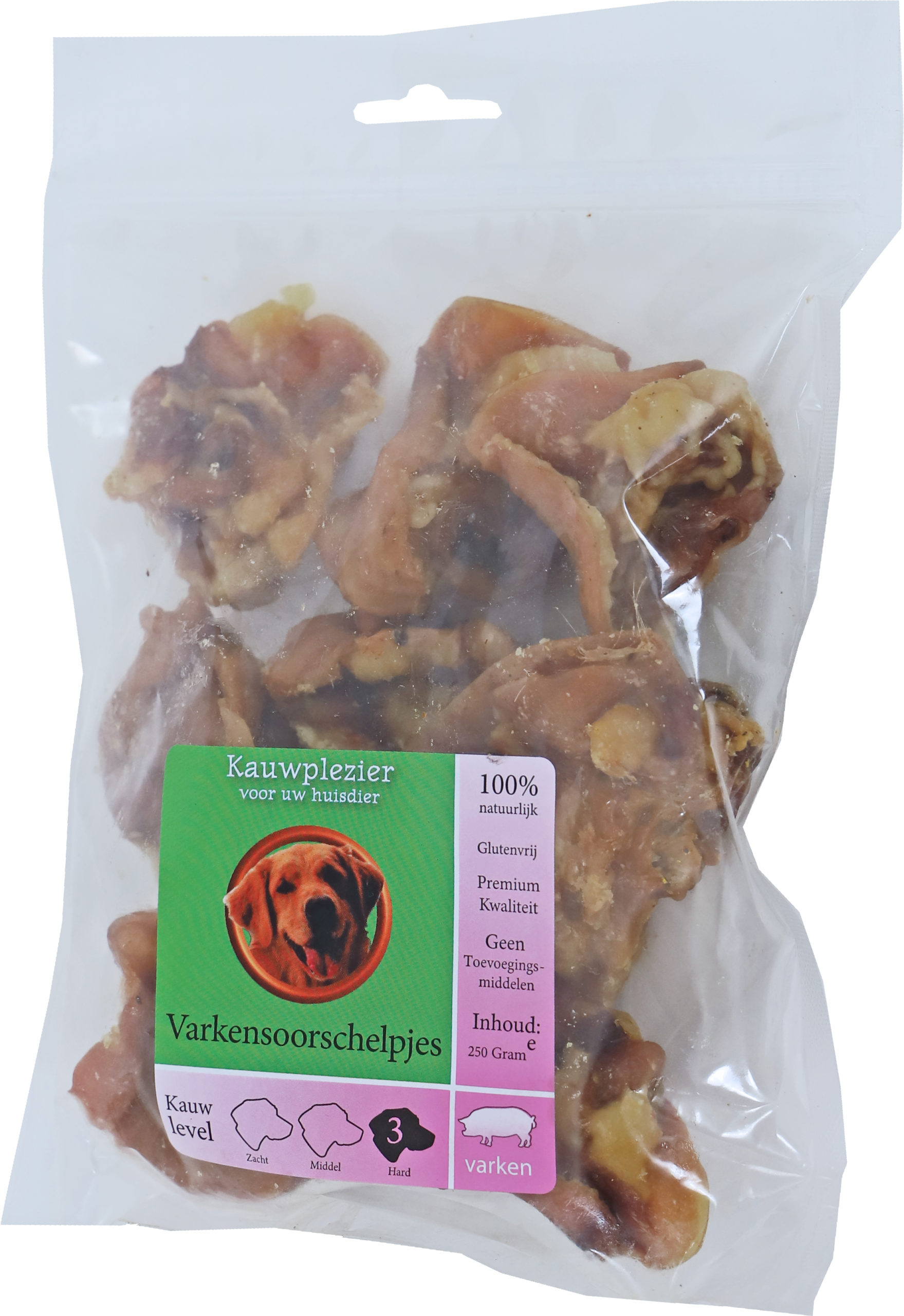 Varkensoorschelpjes Zak Van 250 Gram