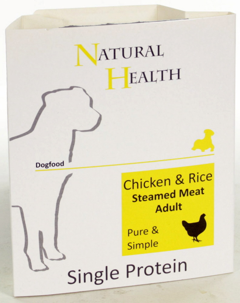 Natural Health Dog Steamed Chicken & Rice 395 Gram