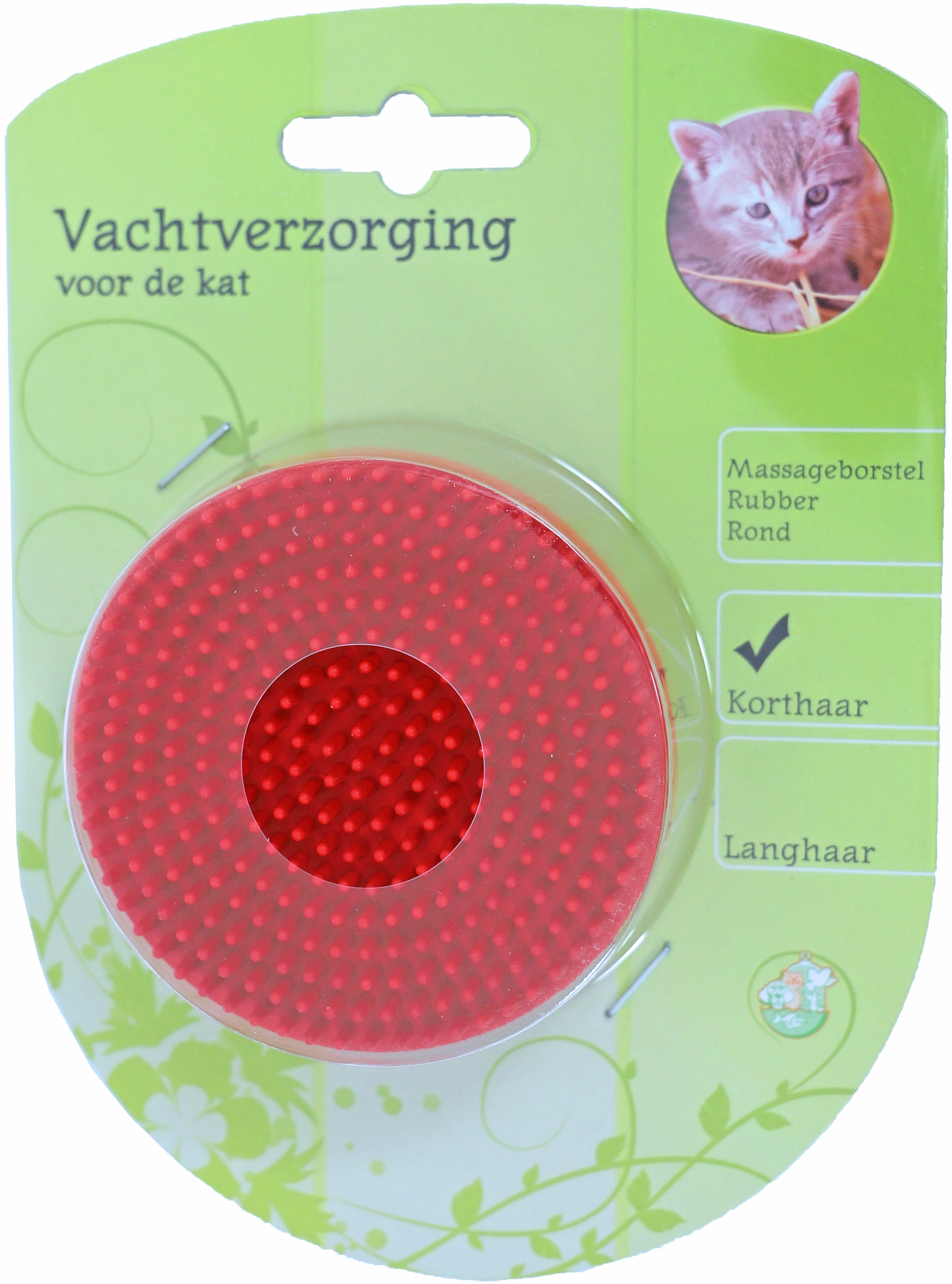Massageborstel Rubber Rond