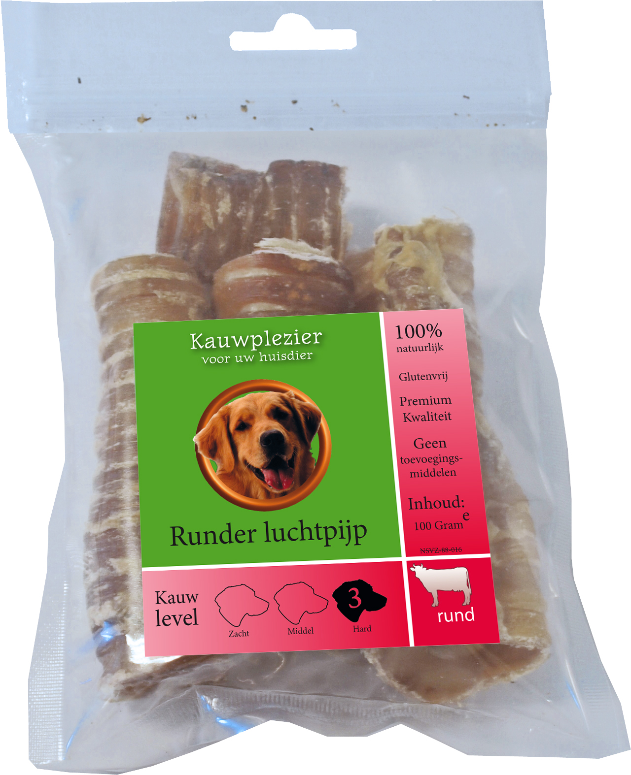 Runder Luchtpijp Zak Van 100 Gram