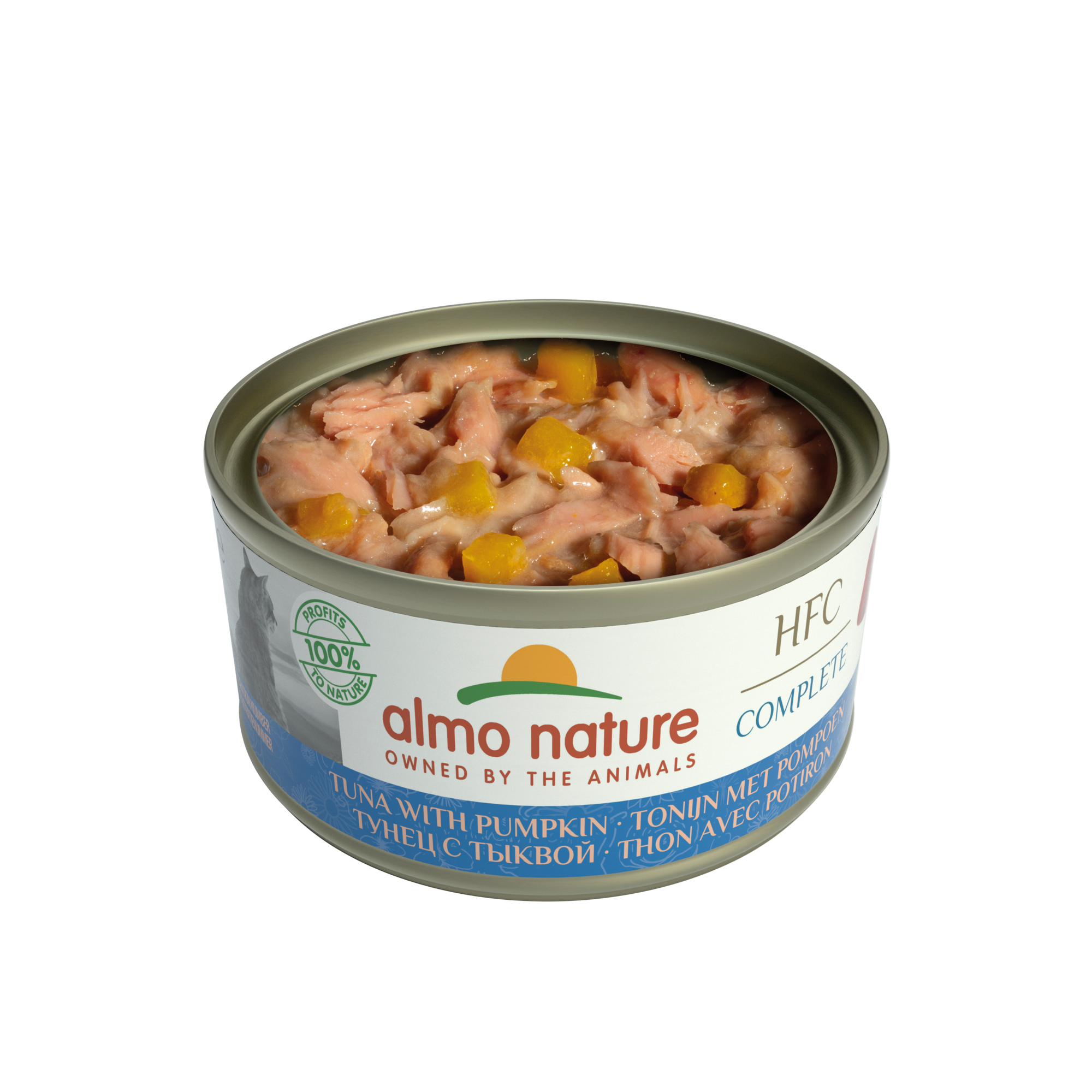 Almo Nature HFC Cat Graanvrij Tonijn met Pompoen 70 Gram