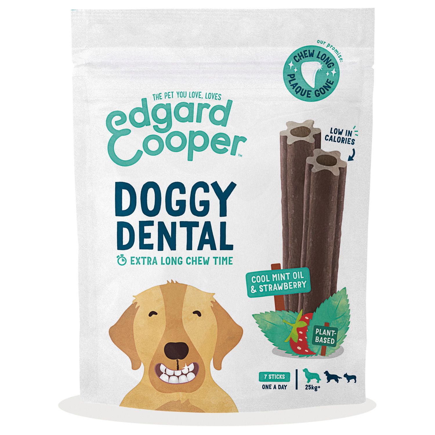 Edgard&Cooper Doggy Dental Aardbei & Mint - Hondensnack